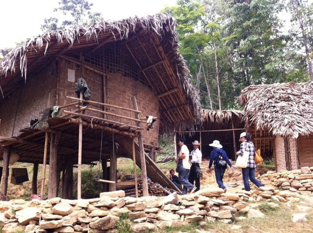 Figure 2: Our staff and field assistants visit every house in the village for DSS survey